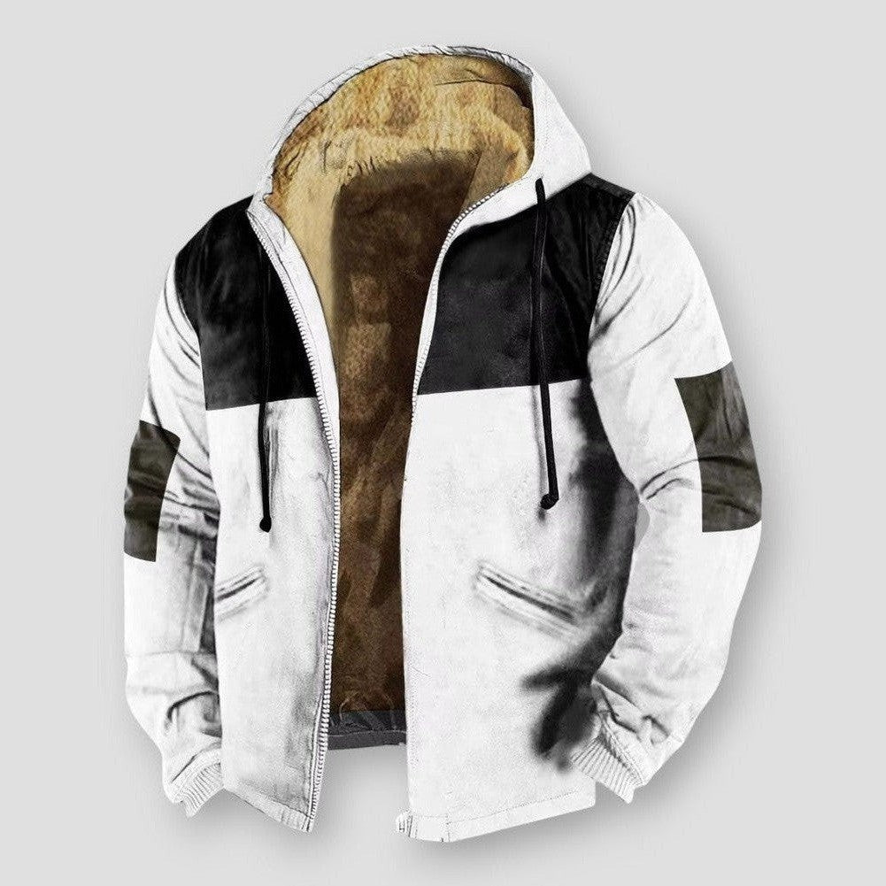 Saint Morris Pierre Hooded Plush Jacket