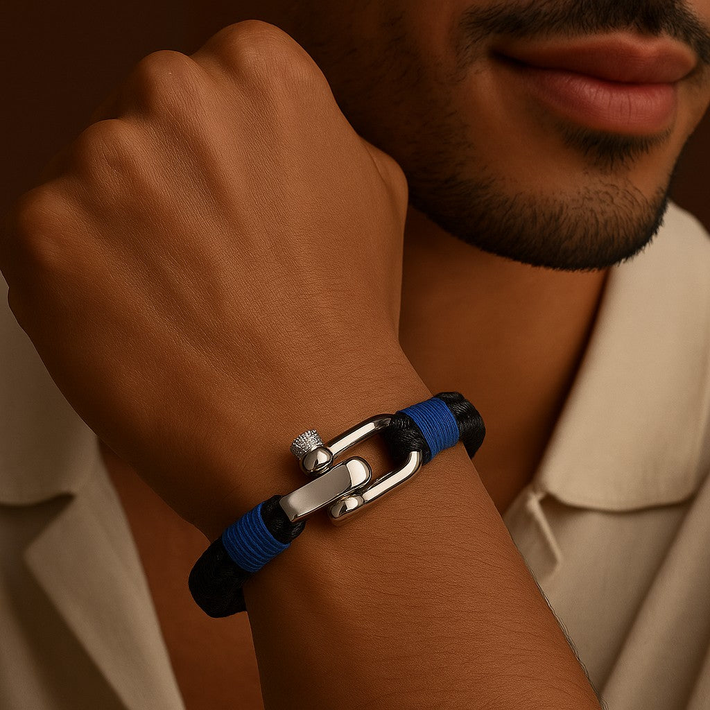 Saint Morris Davis Wide Rope Bracelet