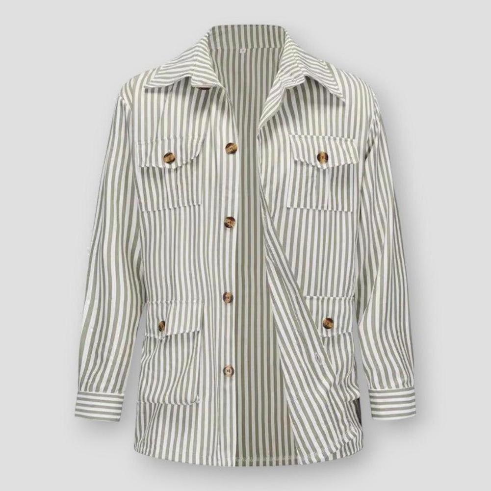 Sky Madrid Ely Striped Multi Pocket Long Sleeve