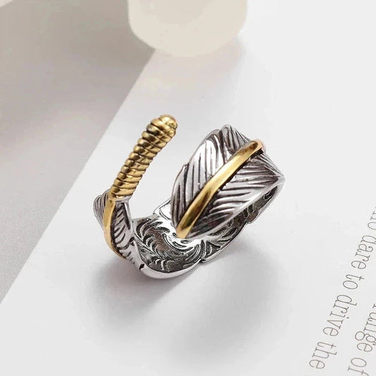 Sky Madrid Feather Ring