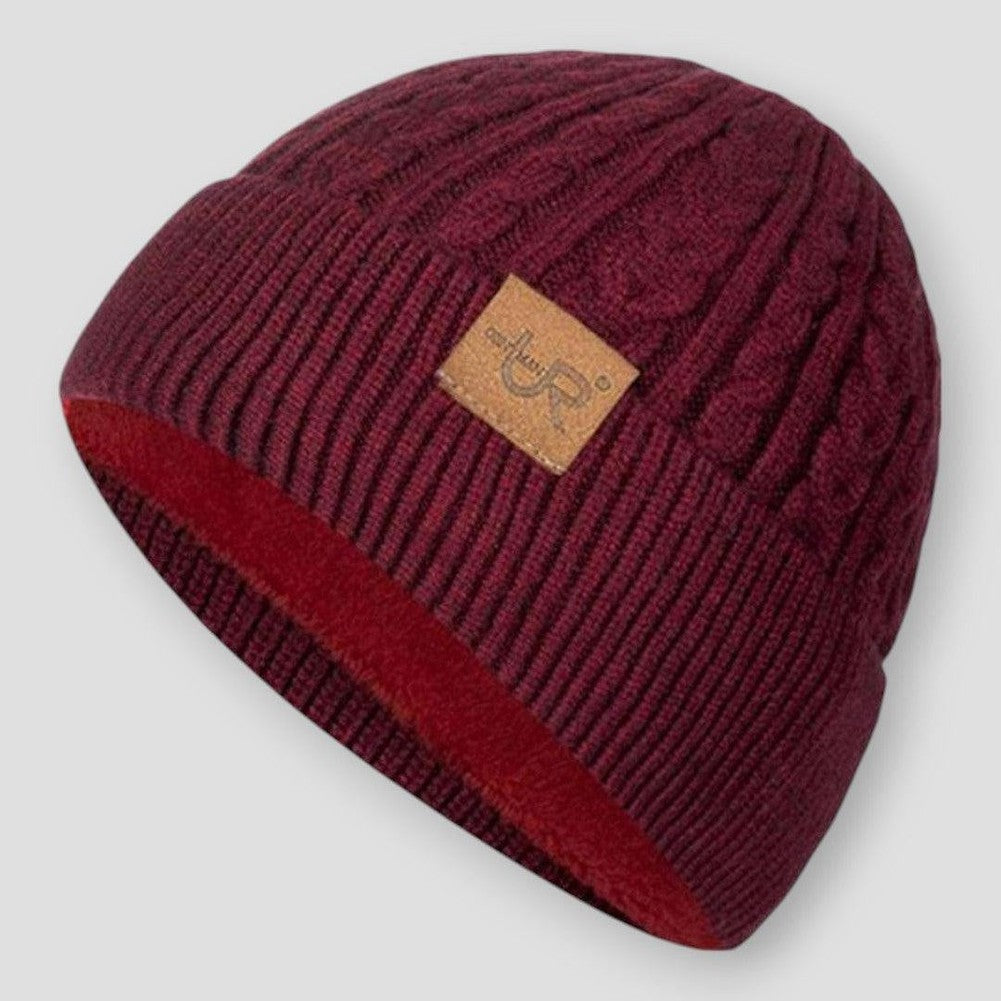 Sky Madrid Fleece Logo Beanie