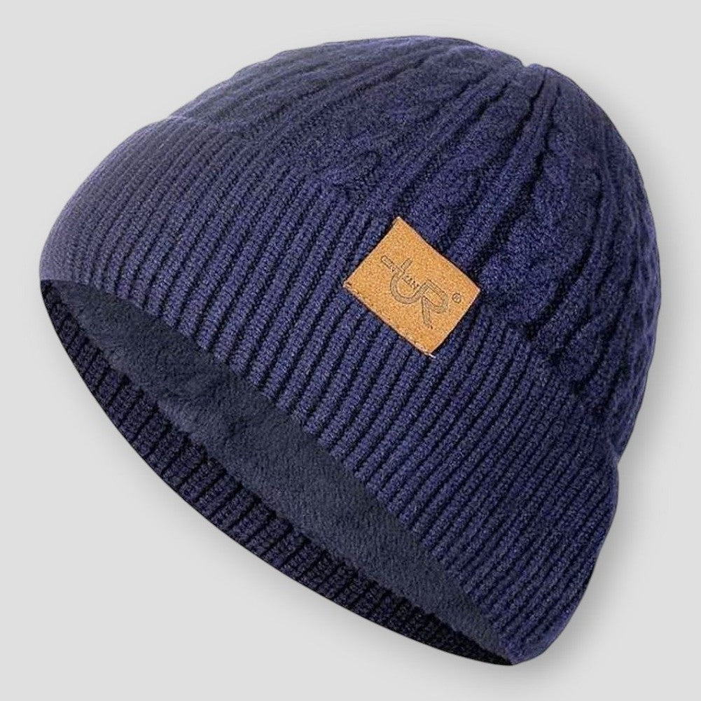 Sky Madrid Fleece Logo Beanie
