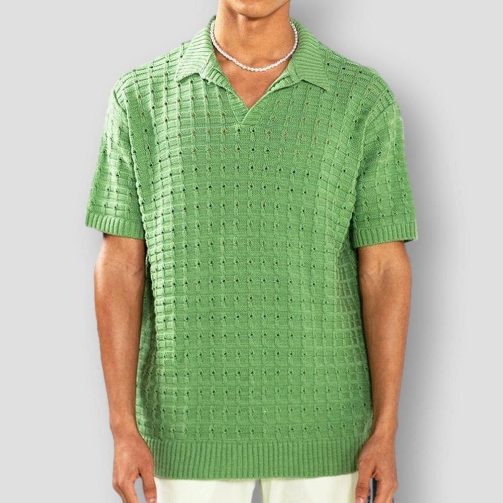 Sky Madrid Garfield Knitted Polo Shirt