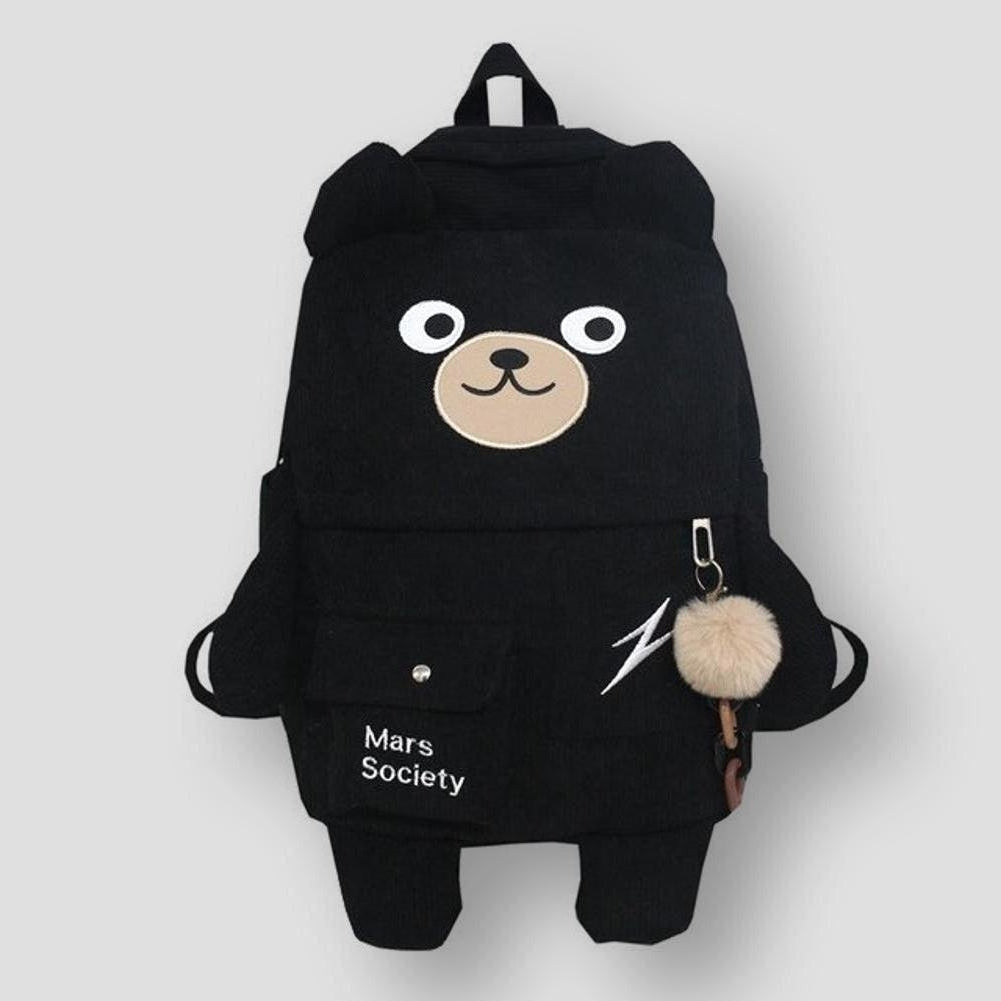 Sky Madrid Grainger Bear Corduroy Backpack
