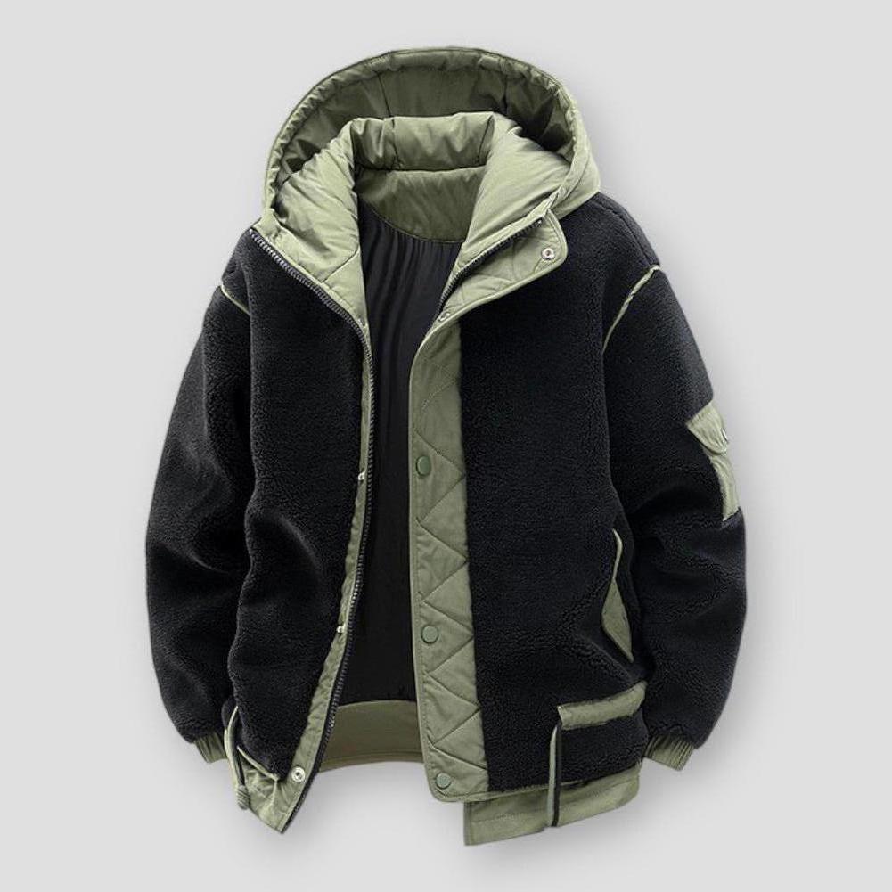 Sky Madrid Houghton Quilted Fleece Hooded Jacket