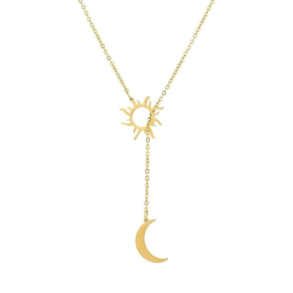 Sky Madrid Irvine Sun & Moon Necklace