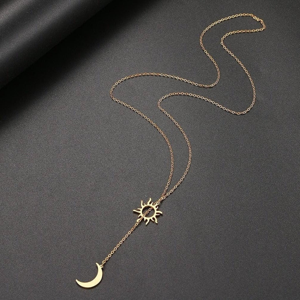 Sky Madrid Irvine Sun & Moon Necklace