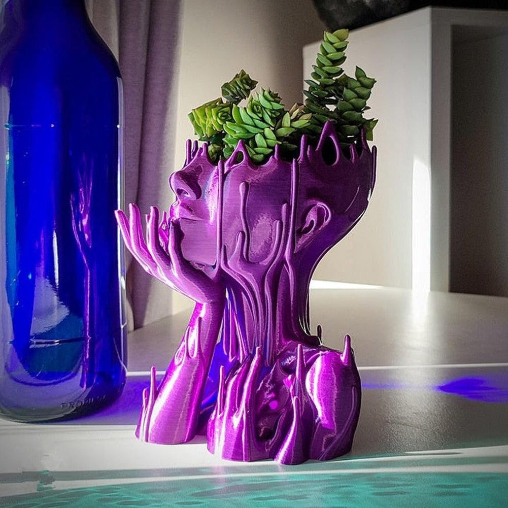 Sky Madrid Melted Girl Flower Pot