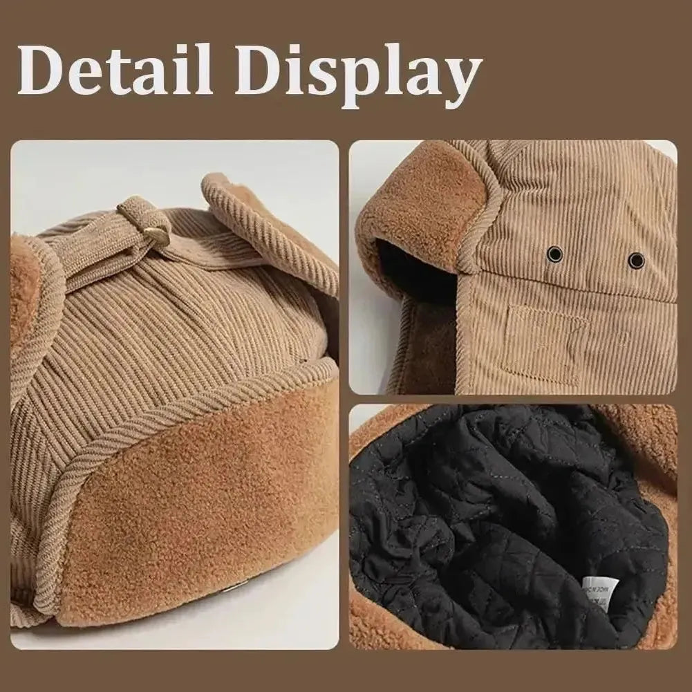 Sky Madrid Milton Corduroy Bomber Hat