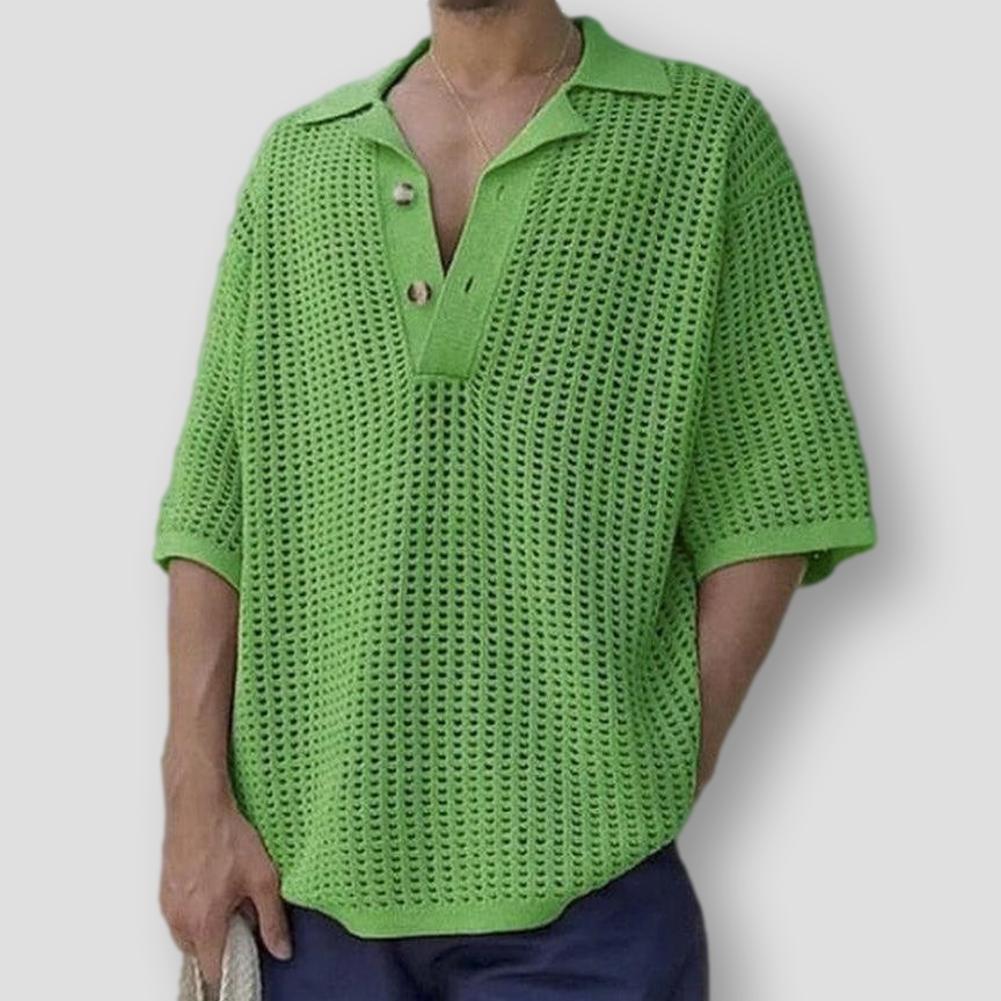 Sky Madrid Pocola Knitted Polo Shirt