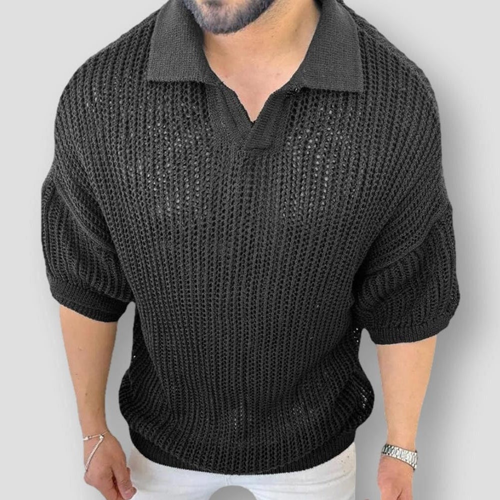 Sky Madrid Suffolk Knitted Polo Shirt