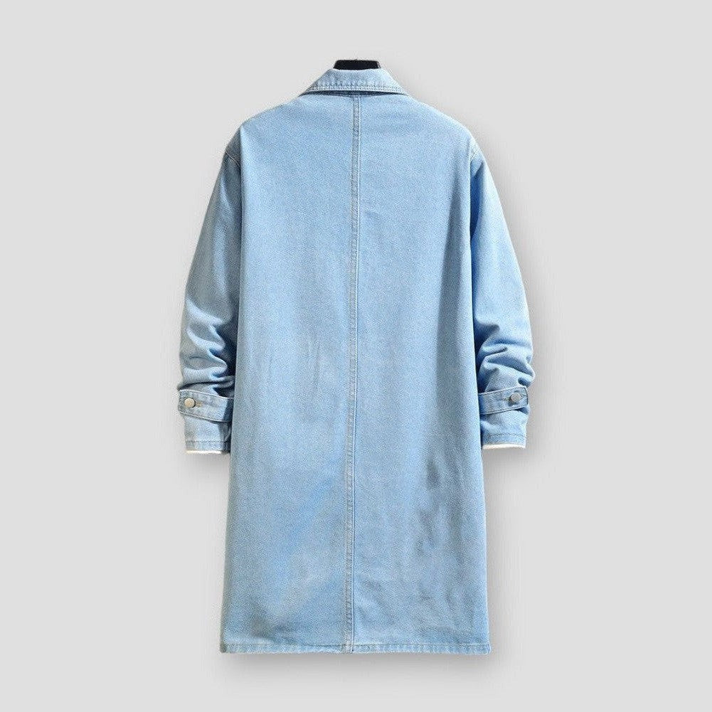 Sky Madrid Vista Denim Trench Coat