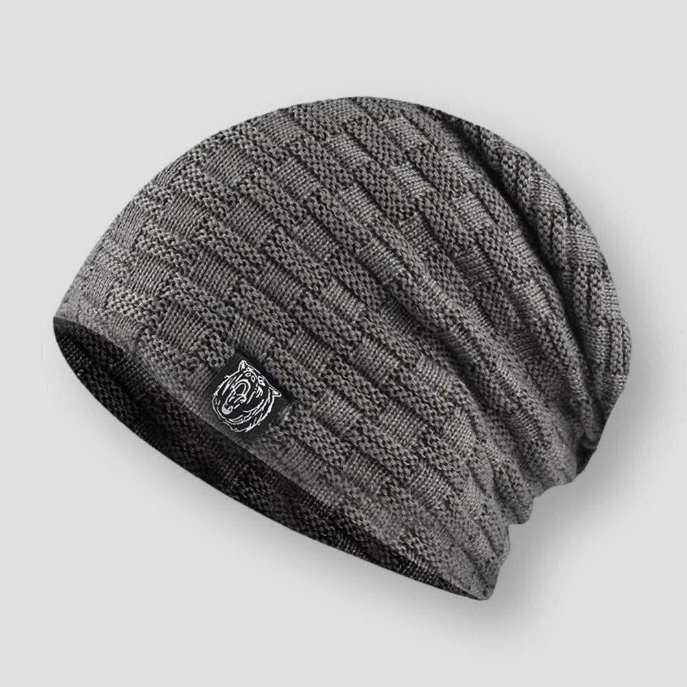 Sky Madrid Wolf Knitted Beanie