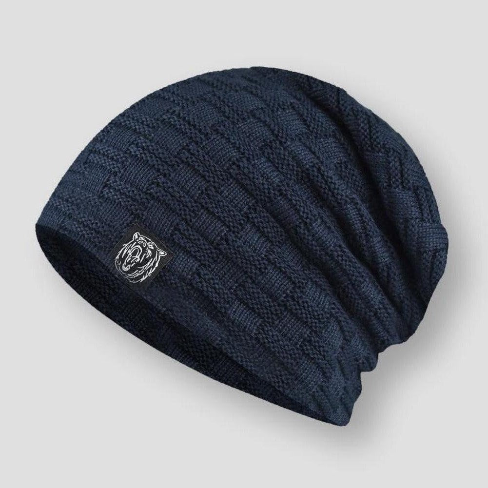 Sky Madrid Wolf Knitted Beanie