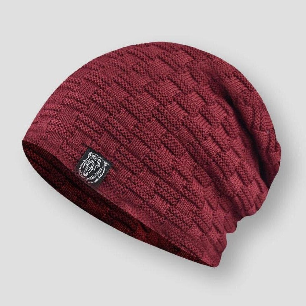 Sky Madrid Wolf Knitted Beanie