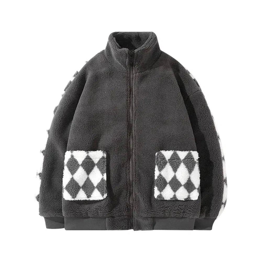 Maria: Autumn Winter Mens Fleece Jackets Streetwear Casual Harajuku Men Jacket Hip Hop Fashion Bomber Coat Tops Outwear Male Overcoat