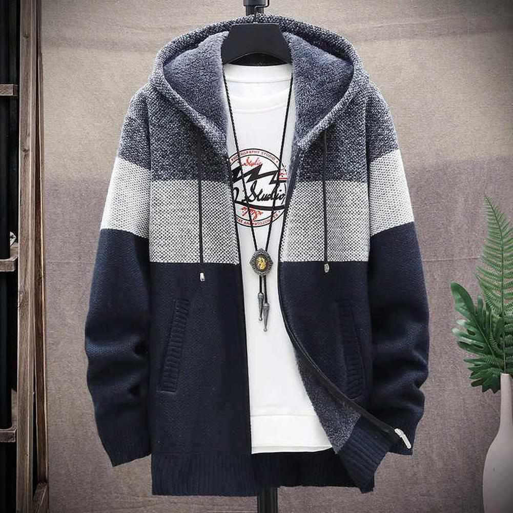 North Royal Casual Tricolor Hooded Cardigan
