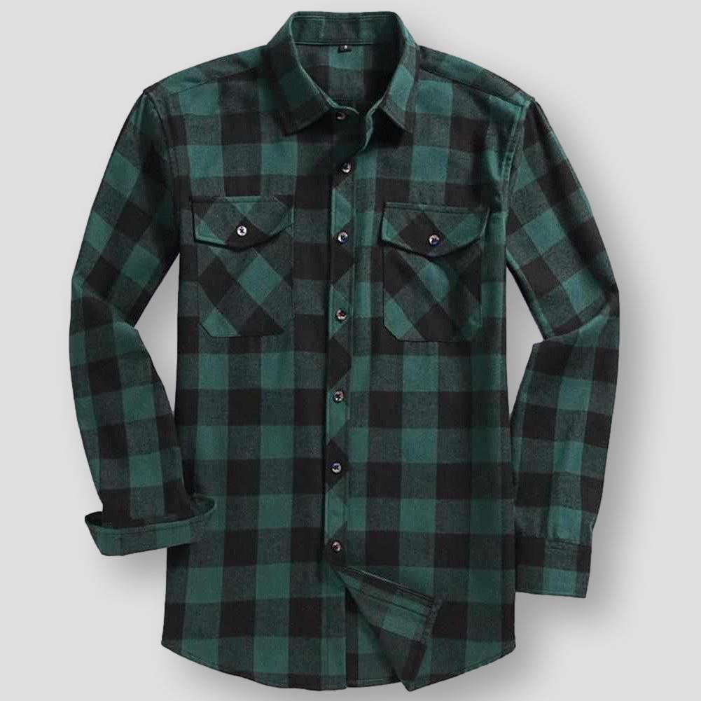 Saint Morris Plaid Flannel Shirt