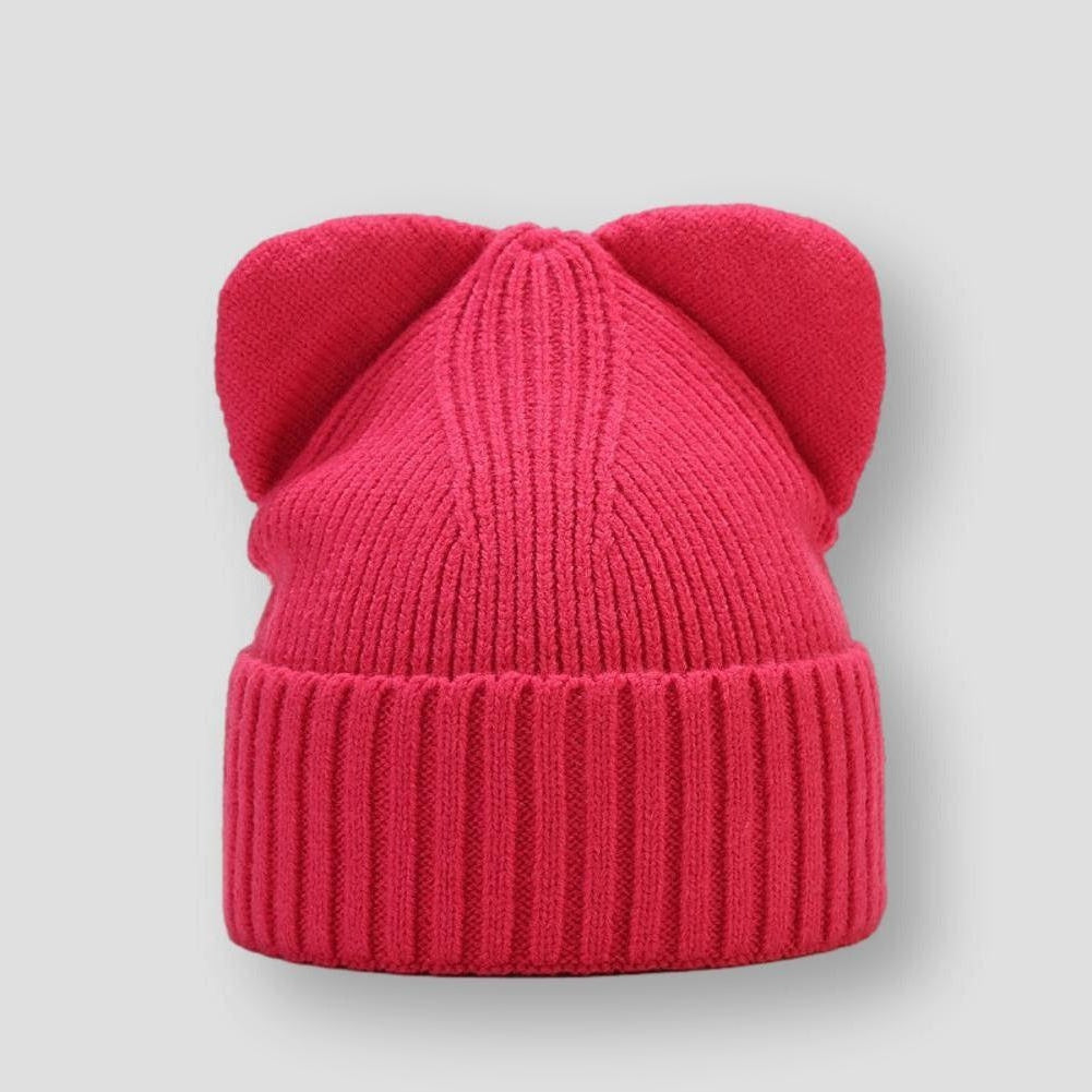 Sky Madrid Knitted Ear Beanie