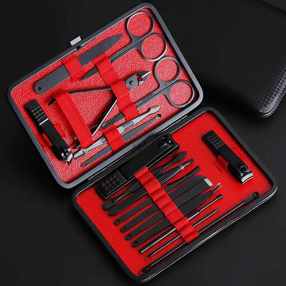 18 in 1 BLACK Manicure Set