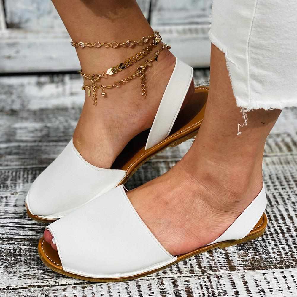 Sky Madrid Leather Open Toe Sandals