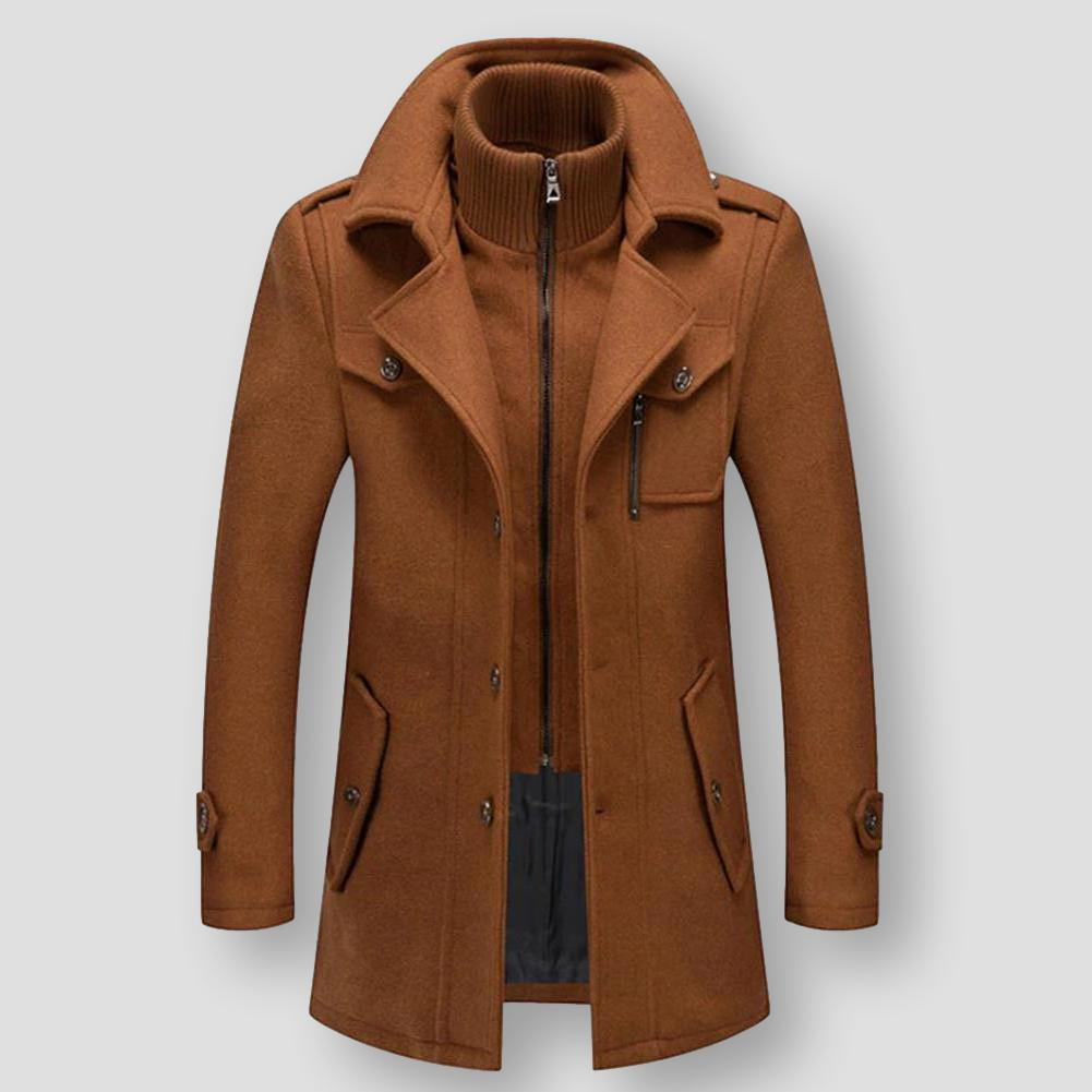 Sky Madrid Wool Trench Coat