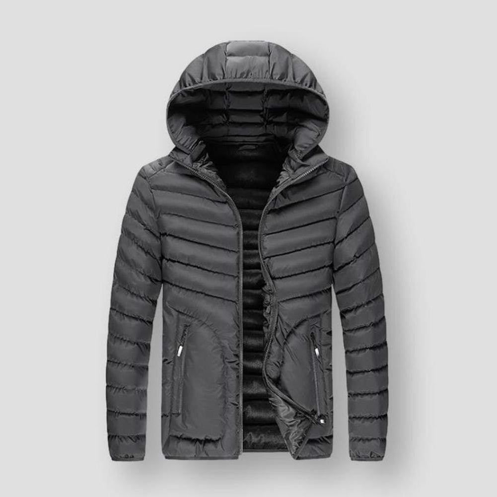 Sky Madrid Quilted Hooded Parka