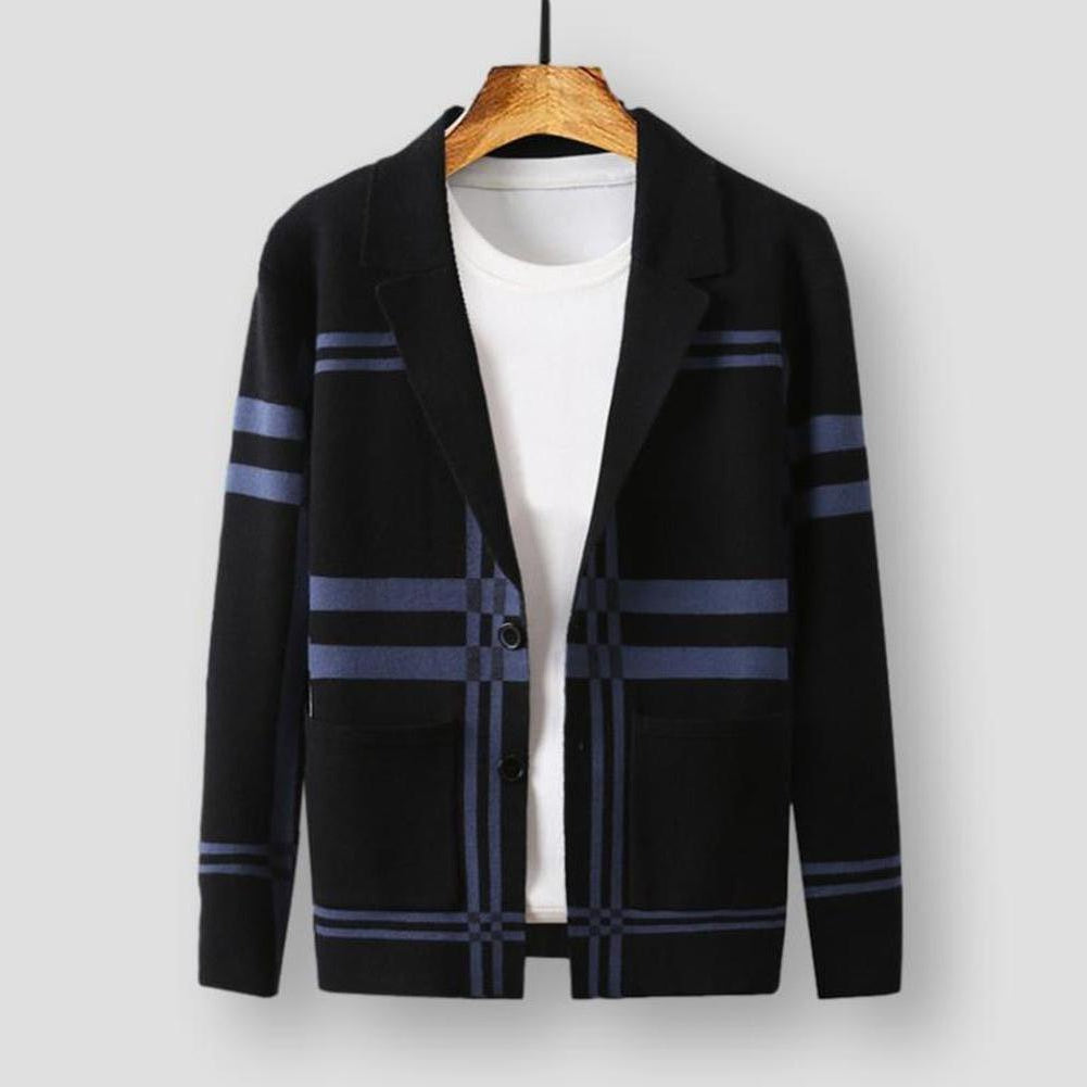 North Royal Plaid Wool Cardigan