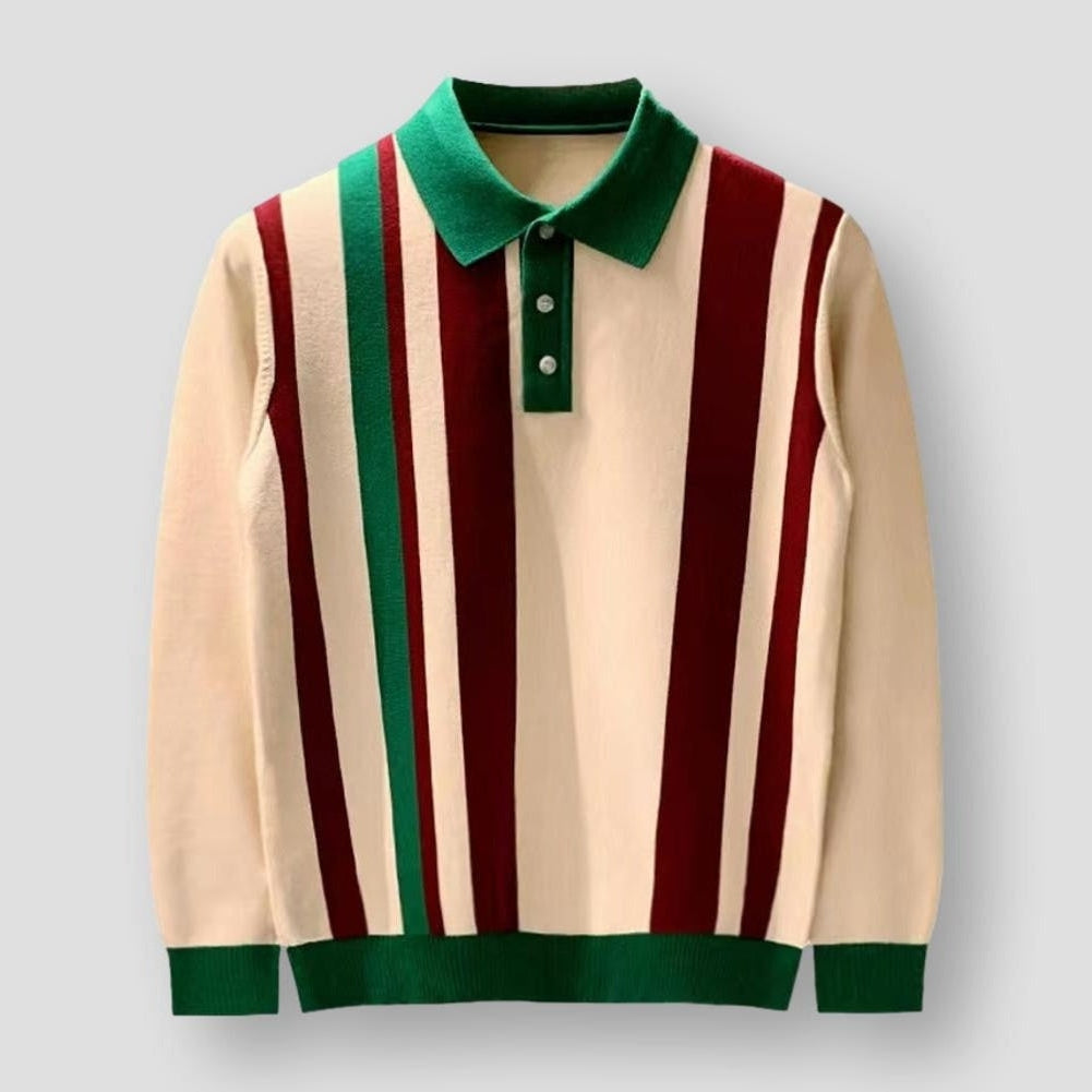 Sky Madrid Knitted Polo Sweater