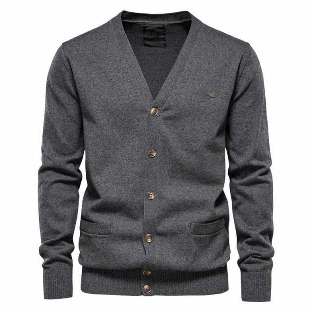 North Royal Wool Button-Up Cardigan