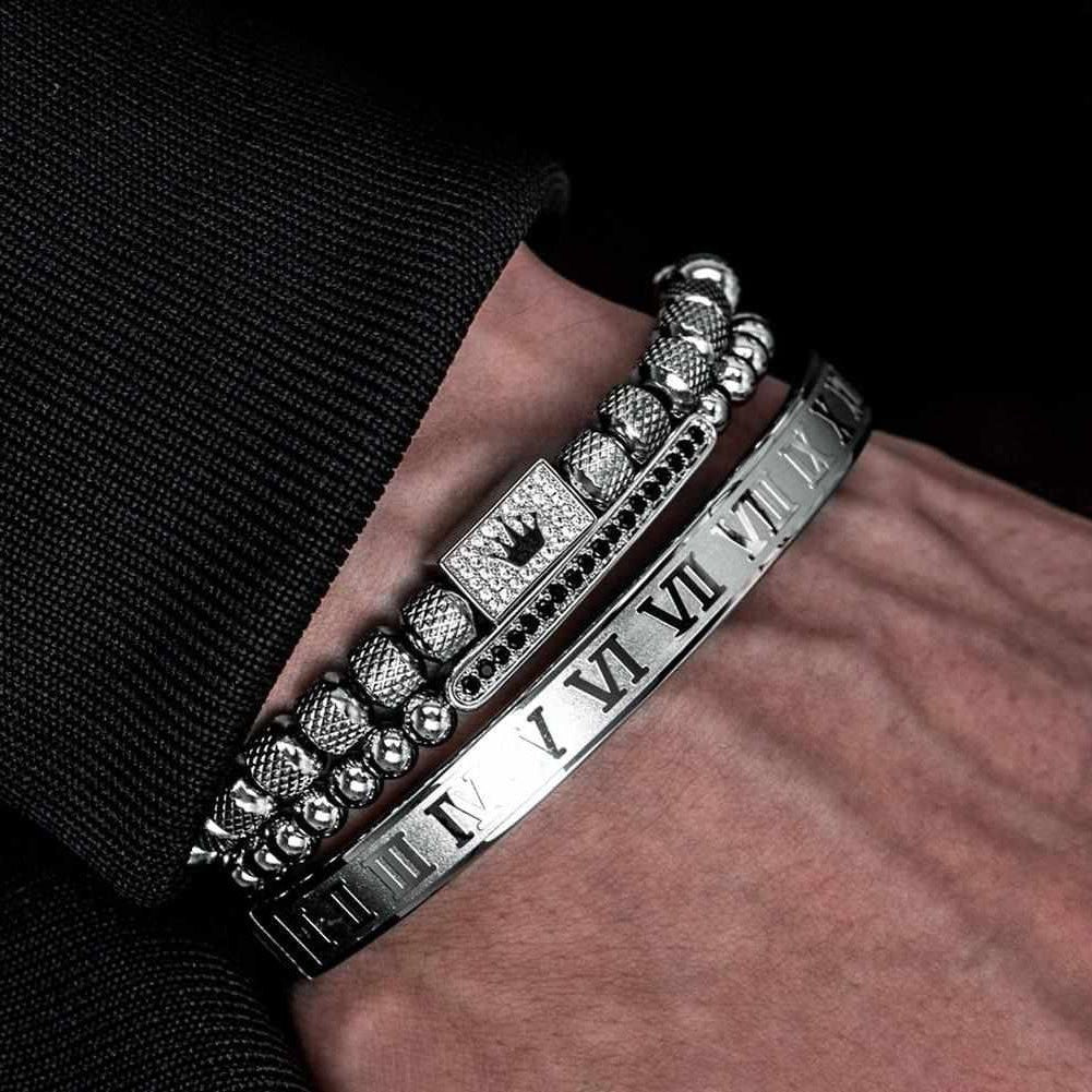 Saint Morris Stainless Steel Numeral Bracelet