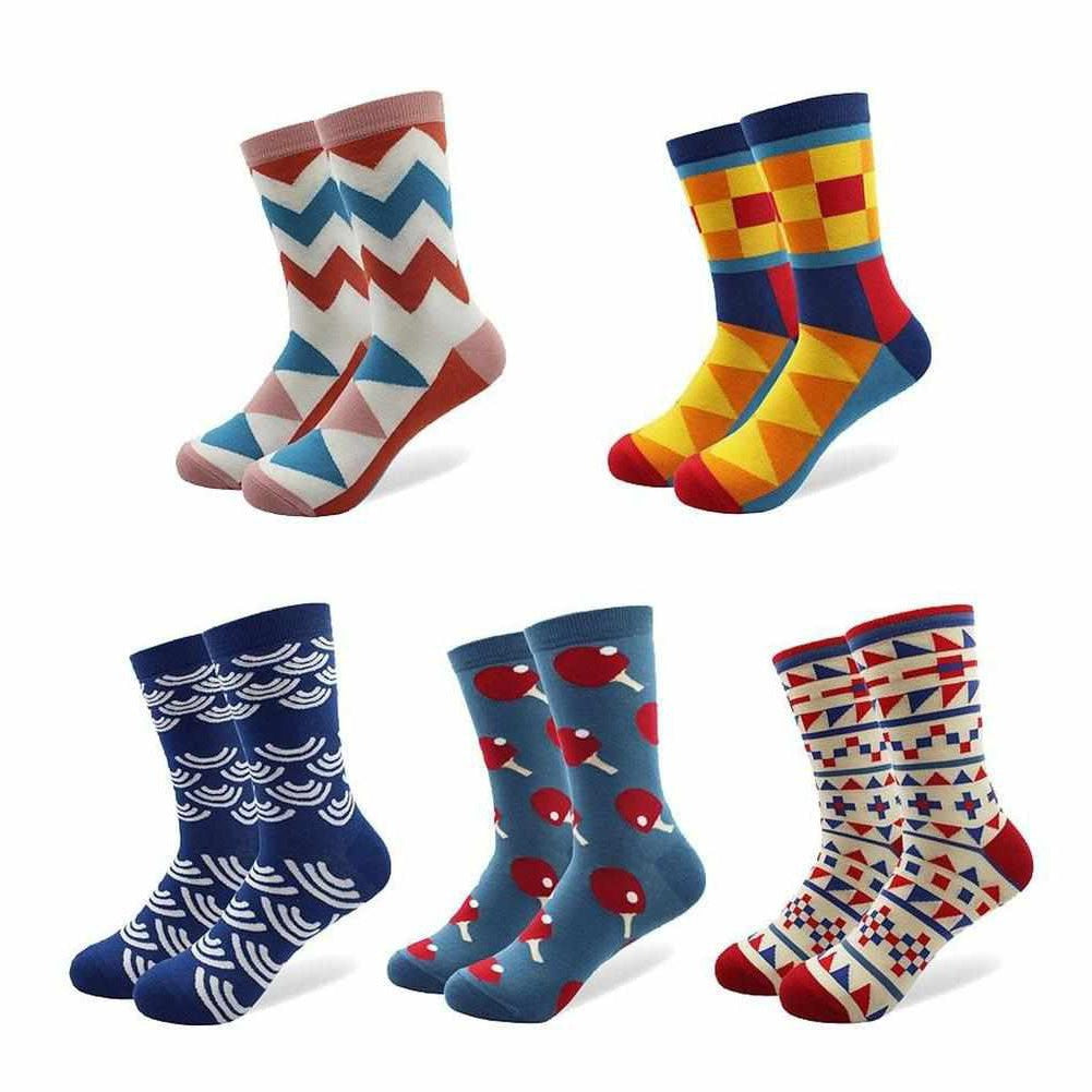 Sky Madrid Colorful Socks (5 Pairs)