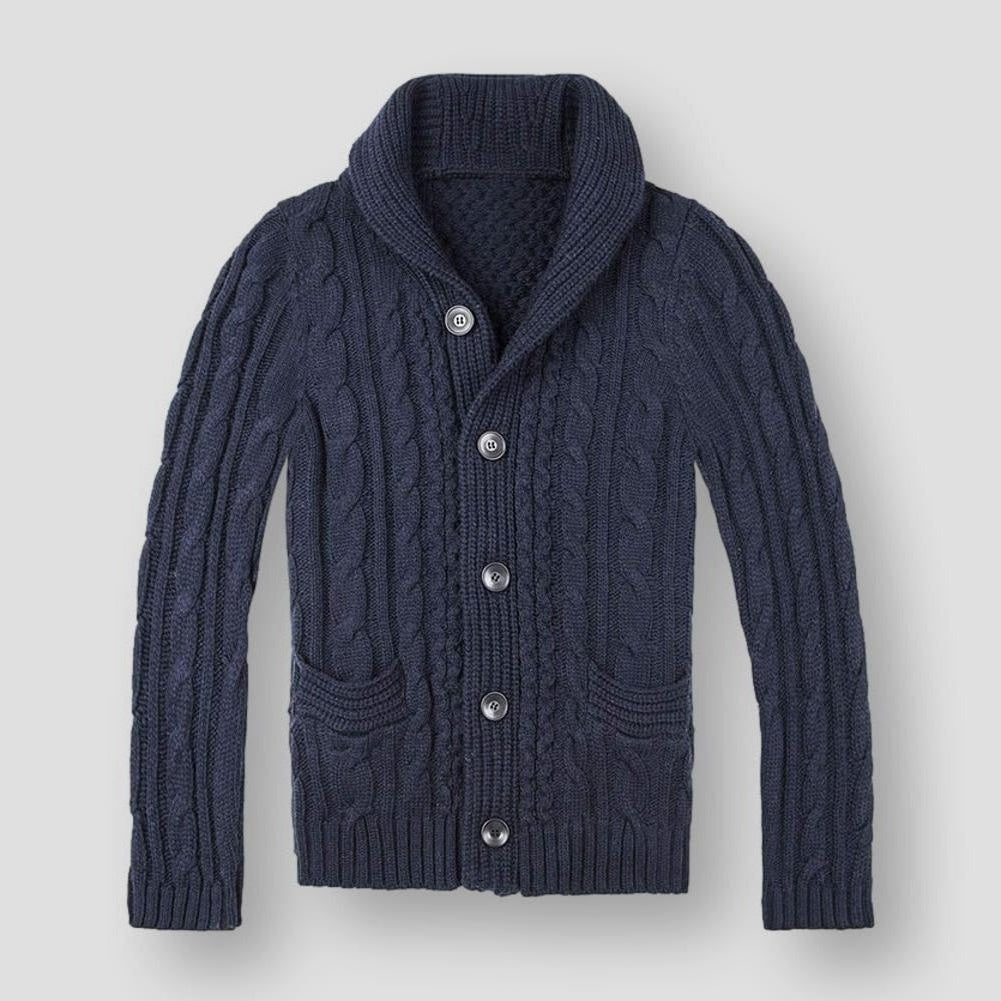 Saint Morris Owen Wool Cardigan
