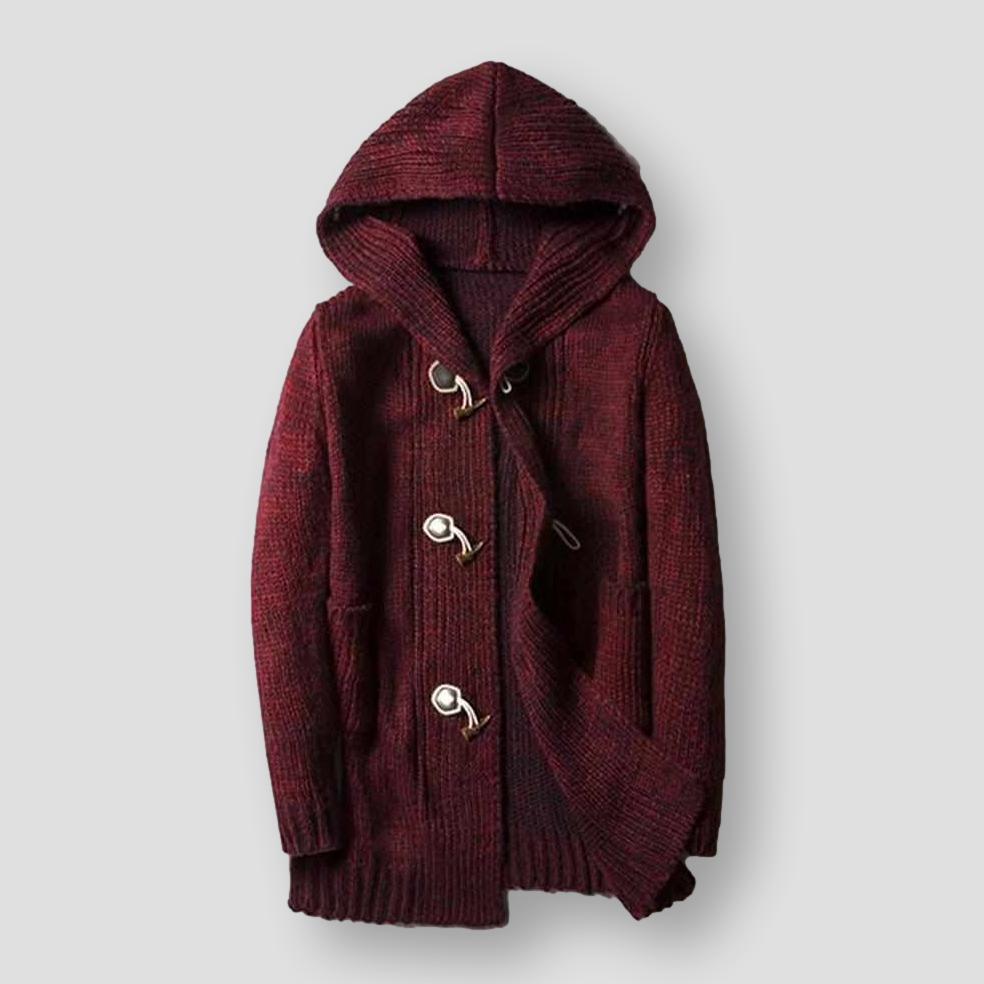 Sky Madrid Wool Hooded Cardigan
