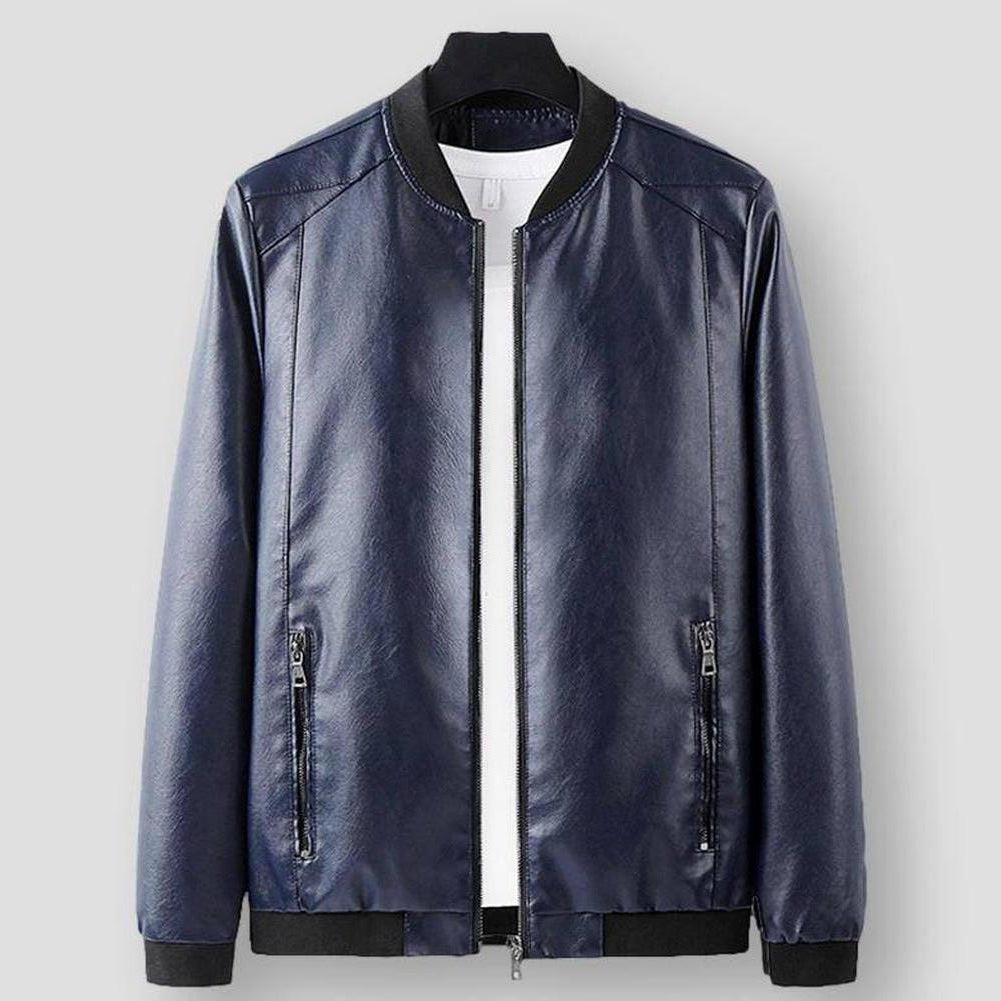 Sky Madrid Leather Slim Biker Jacket