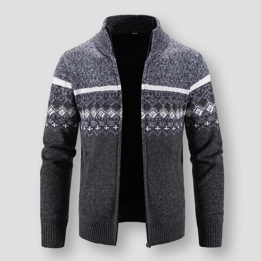 Sky Madrid Knitted Turtleneck Cardigan