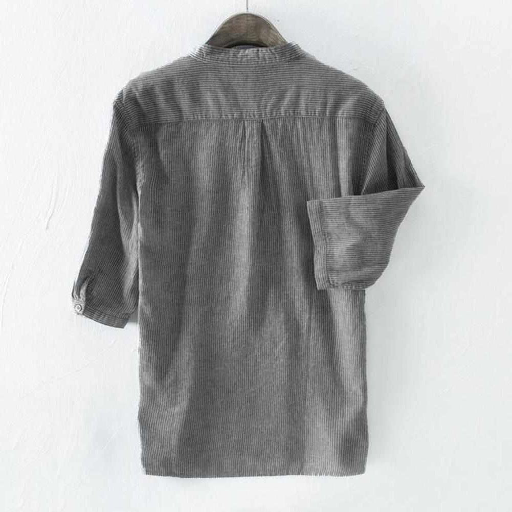 Saint Morris Striped 3/4 Sleeve Shirt