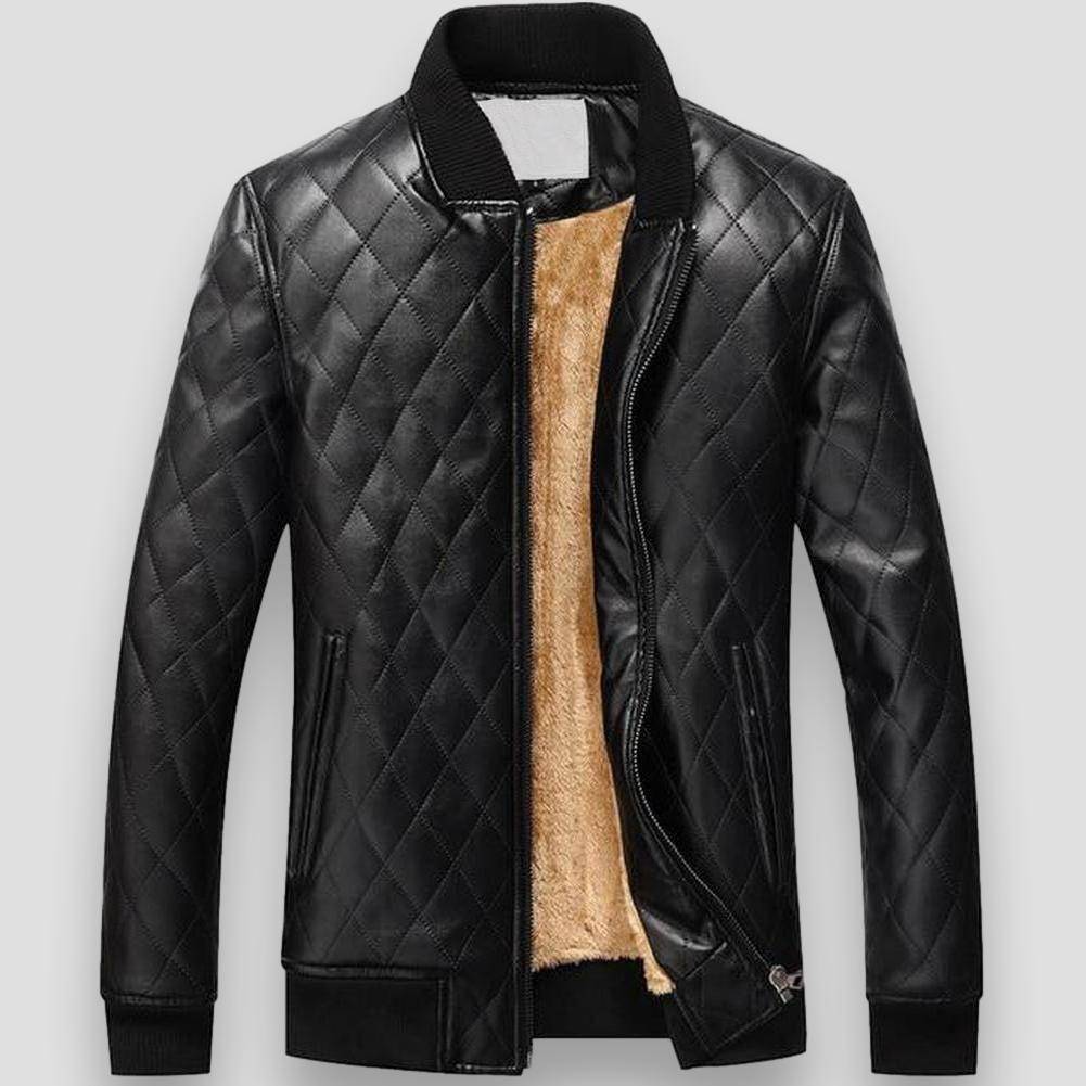 North Royal Jersey Leather Jacket