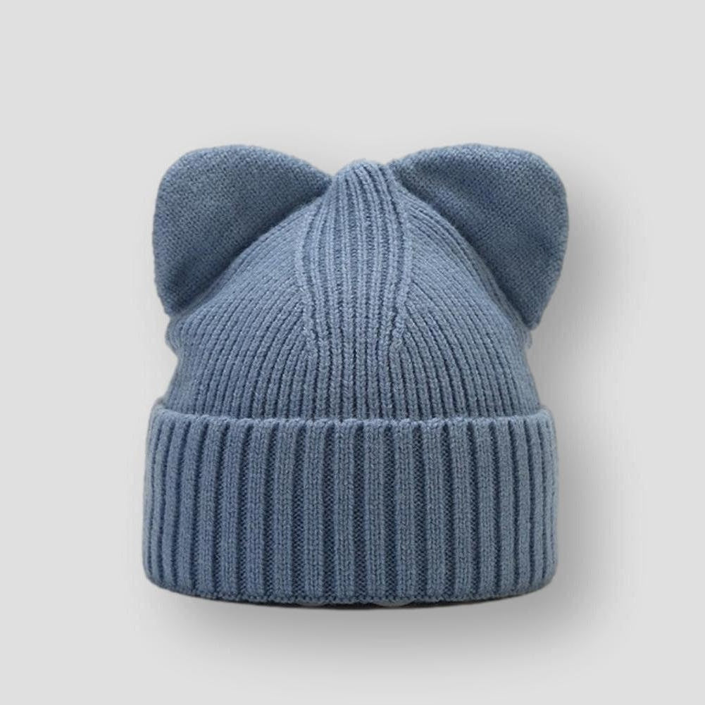 Sky Madrid Knitted Ear Beanie
