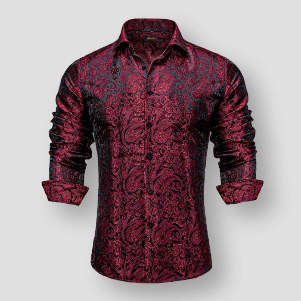 Saint Morris Lymon Paisley Shirt