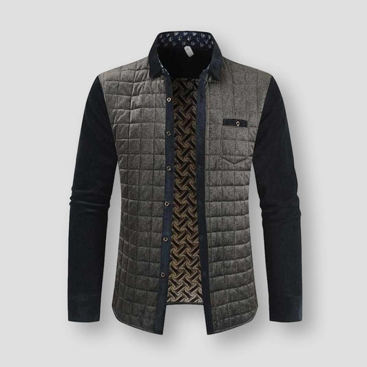 Sky Madrid Patchwork Quilted Jacket