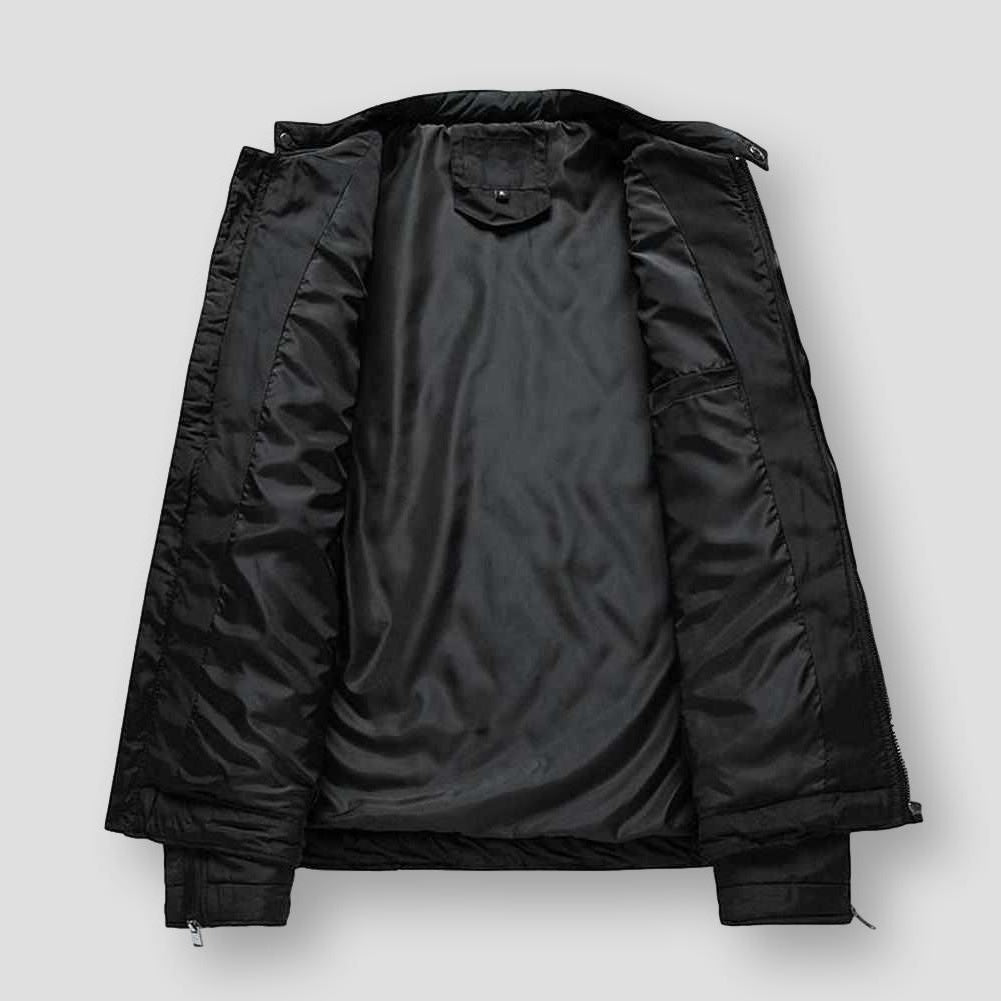 Sky Madrid Quilted Zipper Jacket