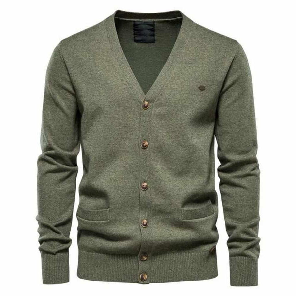 North Royal Wool Button-Up Cardigan