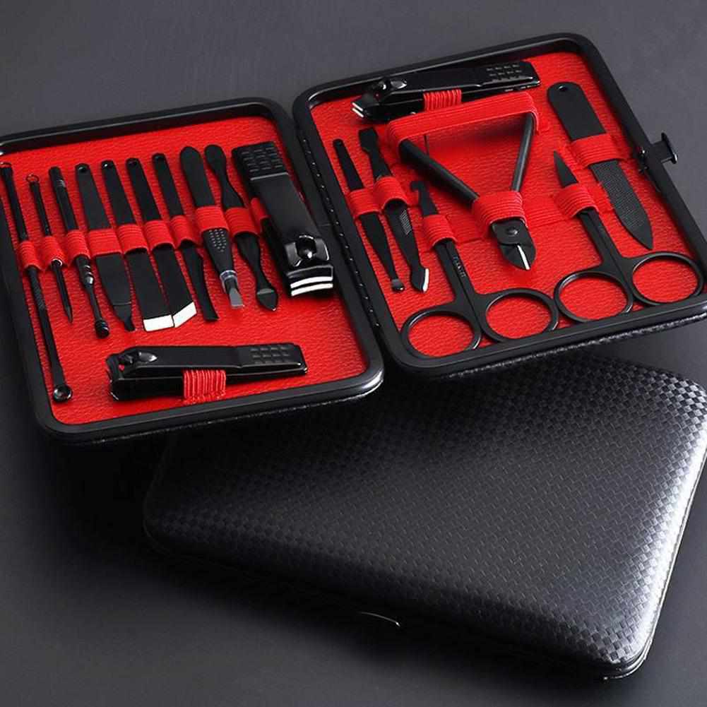 18 in 1 BLACK Manicure Set