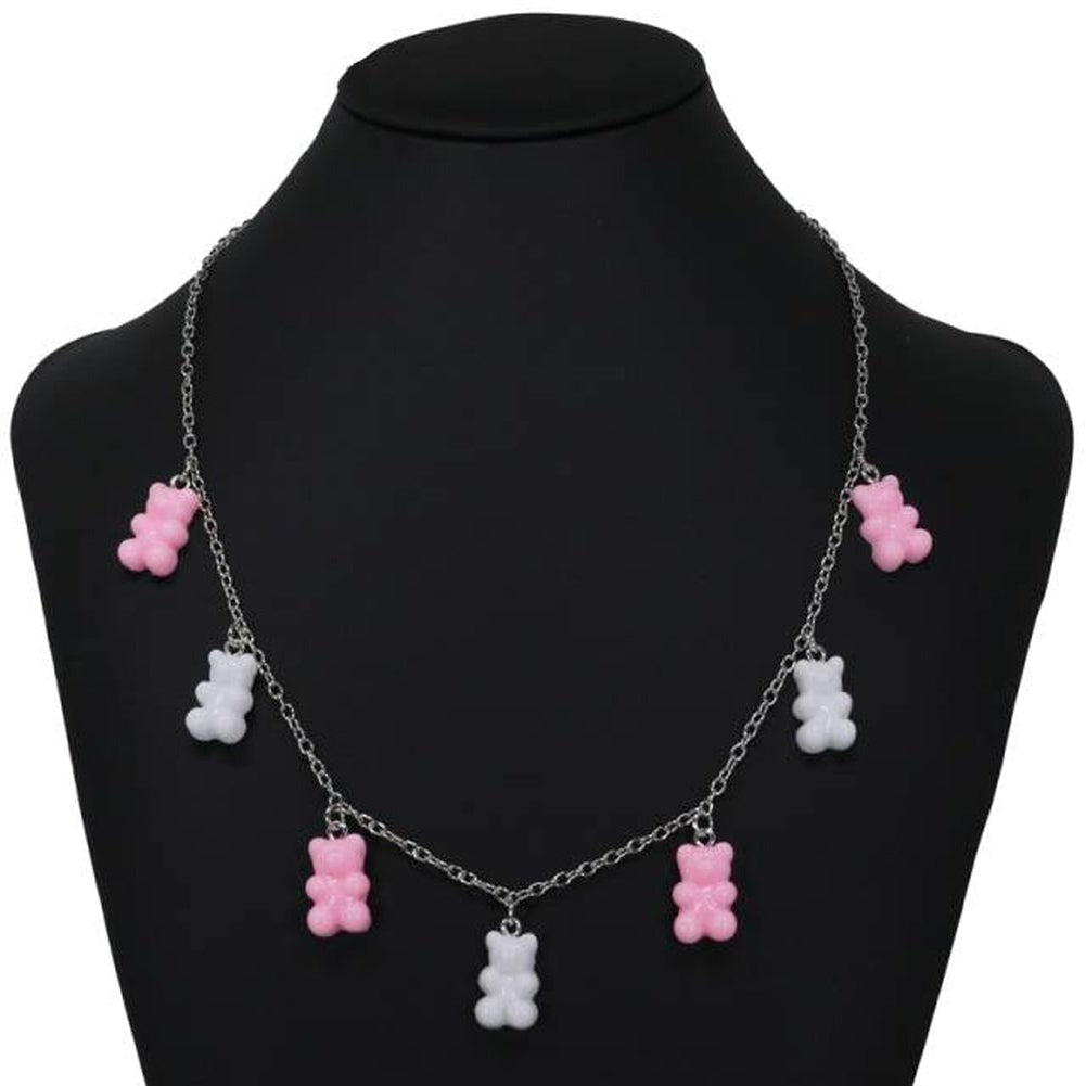 Sky Madrid Teddy Bear Pendant Necklace