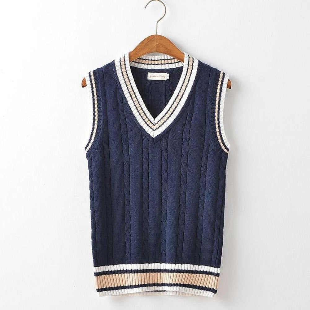 Saint Morris V-Neck Knitted Vest