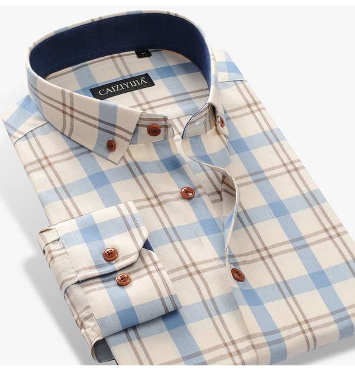 Sky Madrid Plaid Button-Down Shirt