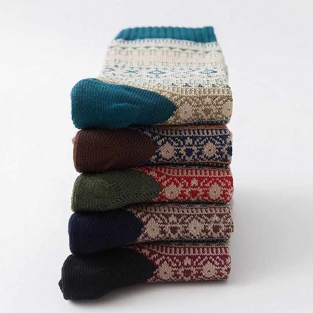 Sky Madrid Wool Socks (5 Pairs)
