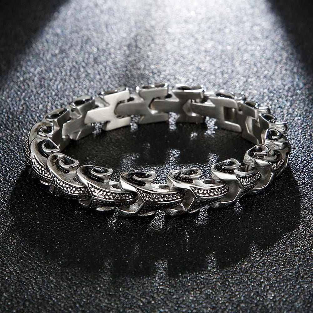 Sky Madrid Stainless Steel Dragon Bracelet