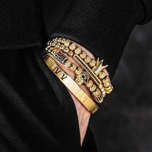 North Royal Stainless Steel Crown Bracelet